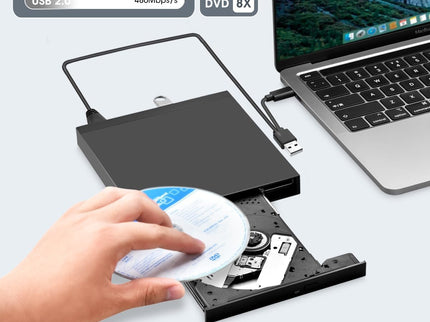 ROOFULL External CD DVD Drive