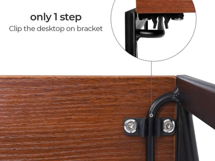 Writing Computer Desk – Modern Industrial Folding Laptop Table