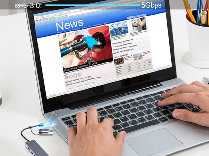 【Upgrade】 USB C/USB Hub, BERLAT