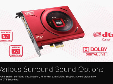 Creative Sound Blaster Z SE Internal PCI-e Gaming Sound Card