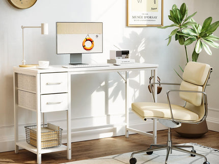 CubiCubi Computer Desk with 2 Drawers
