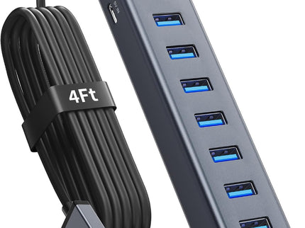 4Ft 7-Port USB 3.0 Hub