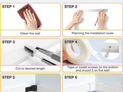 Delamu Cord Hider, 157in Wire Covers for Cords on Wall