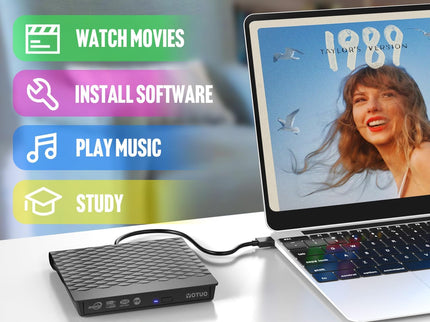 External DVD Drive, Portable USB 3.0