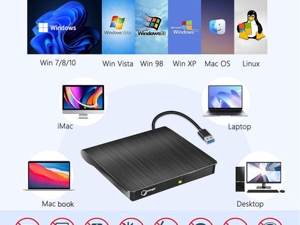 Gotega External DVD Drive, USB 3.0