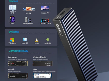 ORICO M.2 NVMe SSD Enclosure