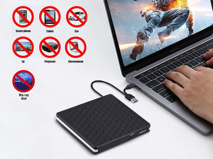 External DVD Drive, Amicool USB 3.0