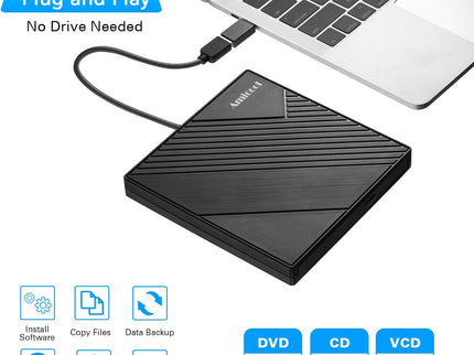 External DVD Drive USB 3.0 USB C