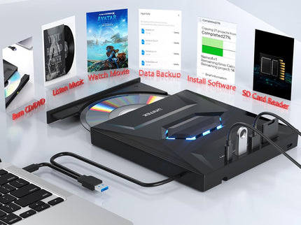 Unitek External CD DVD Drive