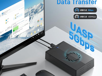 FIDECO Hard Drive Enclosure, USB 3.0