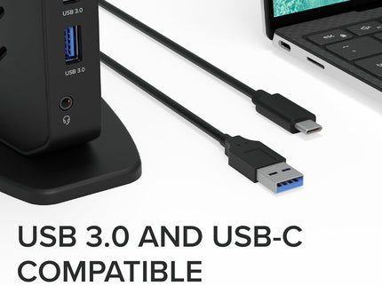 Plugable USB 3.0 and USB-C Universal Laptop Docking Station