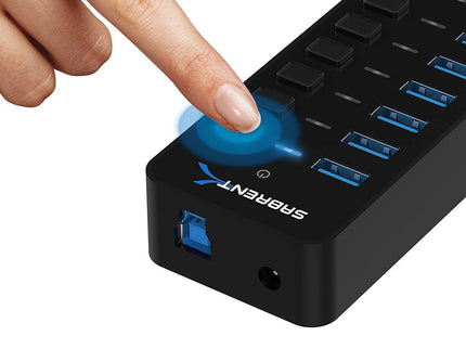 SABRENT 10-Port 60W USB 3.0 Hub
