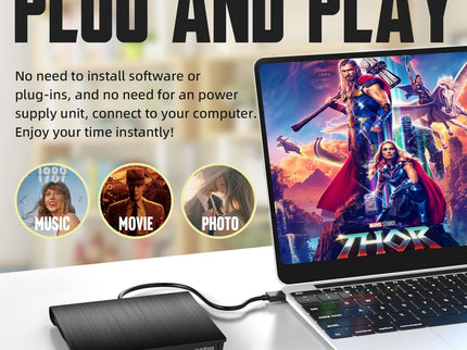 External DVD Drive, Portable USB 3.0