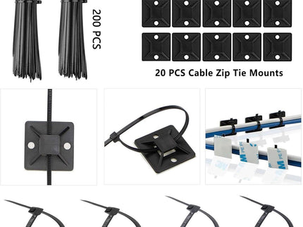ELII 300PCS Cable Management Kit