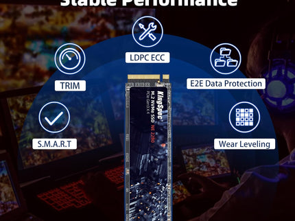 KingSpec SSD 512GB, M.2 NVMe Gen3x4 SSD