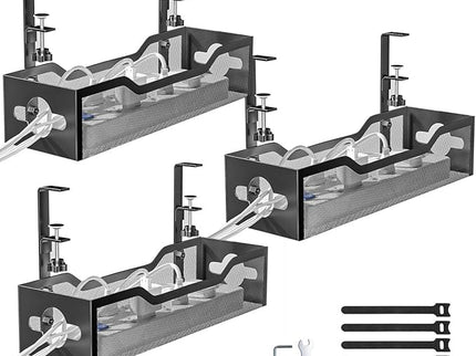 ChatGPT said:  Under-Desk Cable Management Tray 3-Pack
