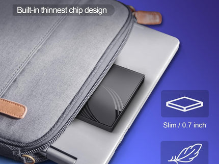 External CD/DVD Drive for Laptop with Carrying Case