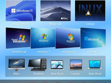 External CD/DVD Drive for Laptop with Carrying Case