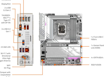 GIGABYTE Z890 AORUS Elite WIFI7 ICE Intel Core Ultra