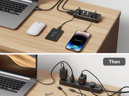 Powered USB Hub, Wenter 5 Ports USB 3.0 Hub