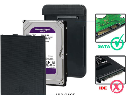 2.5'' SSD HDD External Hard Drive Enclosure