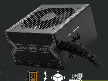 MSI MAG A650BE, Semi-Modular Compact 650W ATX Power Supply
