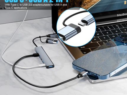 【Upgrade】 USB C/USB Hub, BERLAT