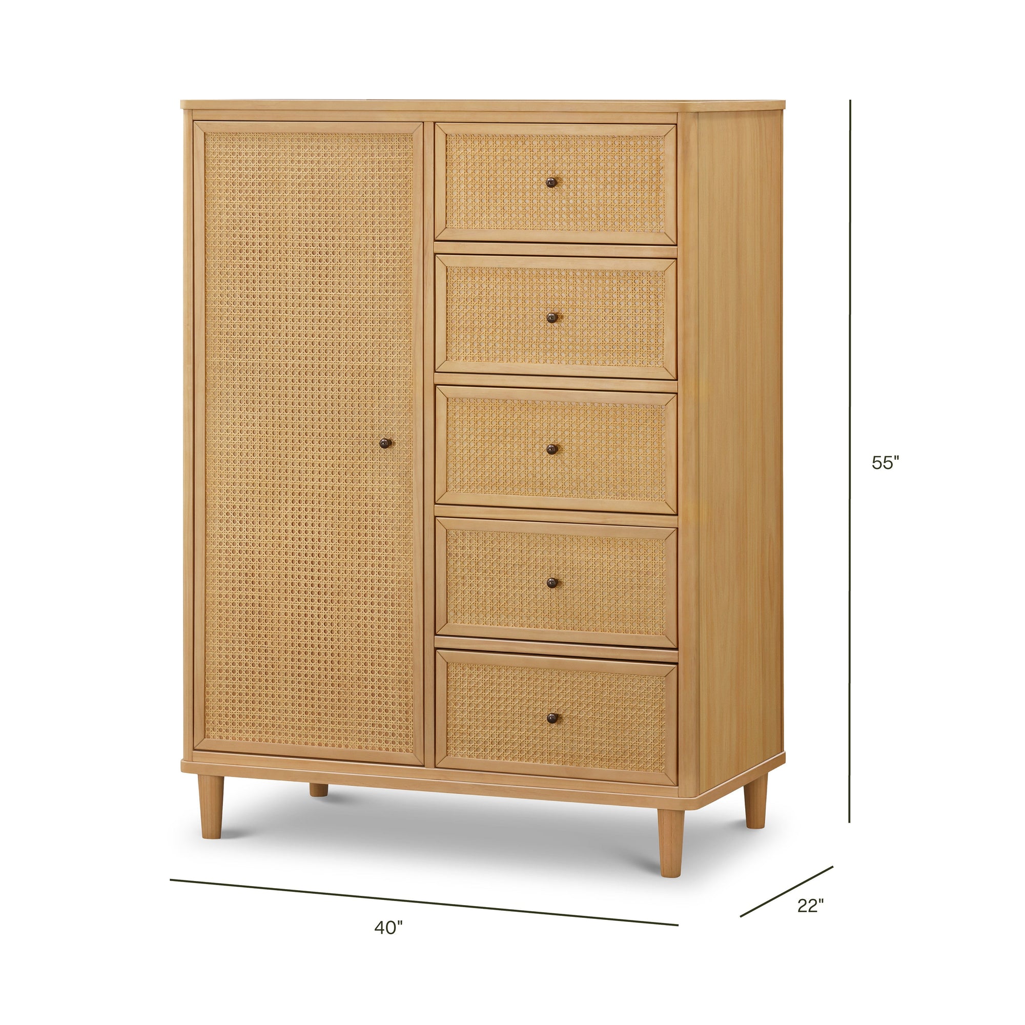 M23727HYHC,Namesake,Marin Chifforobe Assembled in Honey and Honey Cane