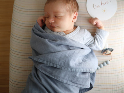MS-201, Organic Cotton Muslin Swaddle Blanket