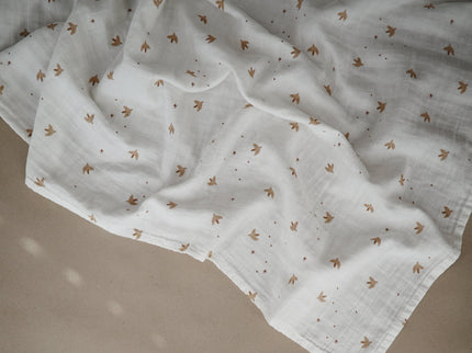 Mushie Organic Cotton Muslin Swaddle Blanket