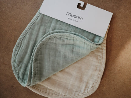MBC-201, Organic Cotton Muslin Burp Cloth 2-Pack