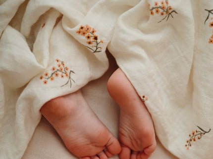 Mushie Organic Cotton Muslin Swaddle Blanket