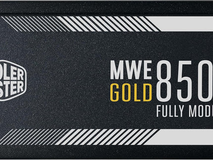 Cooler Master MWE Gold 850 V2 Full Modular, 850W, 80+ Gold Efficiency, 2 EPS Connectors, 120mm HDB Fan, Semi-fanless Operation, 5 Year Warranty