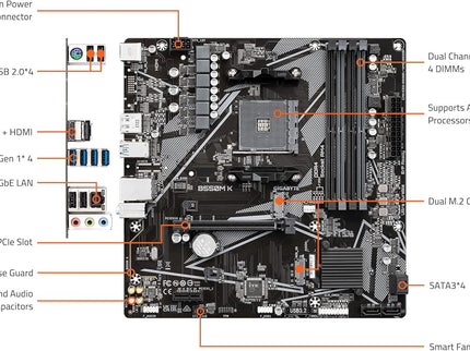 GIGABYTE B550M K Motherboard