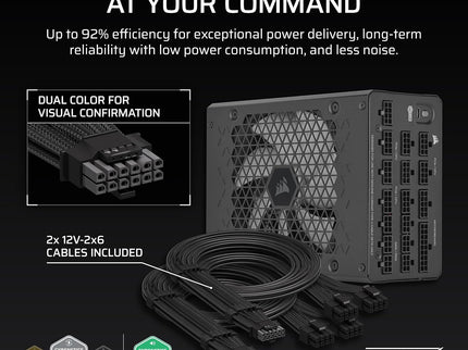 CORSAIR HX1500i (2025) Fully Modular Ultra-Low Noise ATX Power Supply