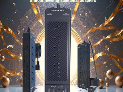 Surge Protector Power Strip Heavy Duty 10 ft Cord