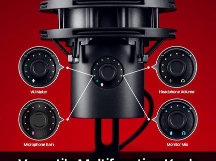 HyperX QuadCast 2 S – USB Microphone with RGB, Shock Mount