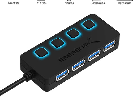 SABRENT 4-Port USB 3.0 Hub
