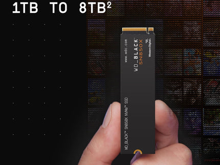 WD_BLACK 2TB SN850X NVMe Internal Gaming SSD Solid State Drive - Gen4 PCIe, M.2 2280, Up to 7,300 MB/s - WDS200T2X0E