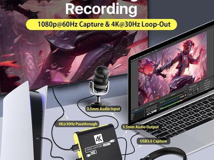 HDMI Video Capture Card for Nintendo Switch 2