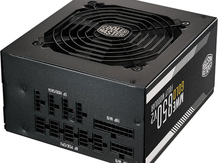 Cooler Master MWE Gold 850 V2 Full Modular, 850W, 80+ Gold Efficiency, 2 EPS Connectors, 120mm HDB Fan, Semi-fanless Operation, 5 Year Warranty