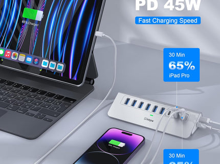 Powered USB Hub 10Gbps