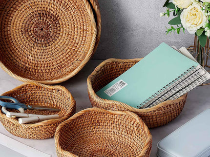 Solora 5 Pcs Round Rattan