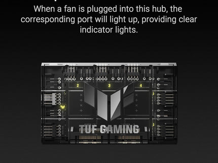 ASUS TUF Gaming ARGB PWM Fan Hub – 6 Fans