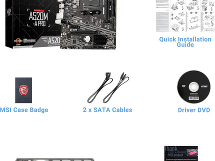 MSI A520M-A PRO V1 Gaming Motherboard