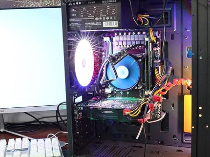 PWM Fan Hub – 1 to 5 Way, 4-Pin/3-Pin, 12V Desktop, Sleeved 15.7" Extension Cable