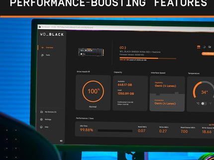 WD_BLACK 2TB SN850X NVMe Internal Gaming SSD Solid State Drive - Gen4 PCIe, M.2 2280, Up to 7,300 MB/s - WDS200T2X0E