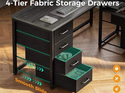 Coleshome L-Shaped Desk