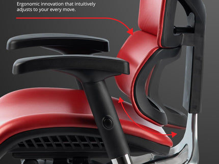X-Chair X4 Executive Chair – Red Leather