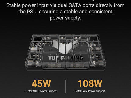 ASUS TUF Gaming ARGB PWM Fan Hub – 6 Fans